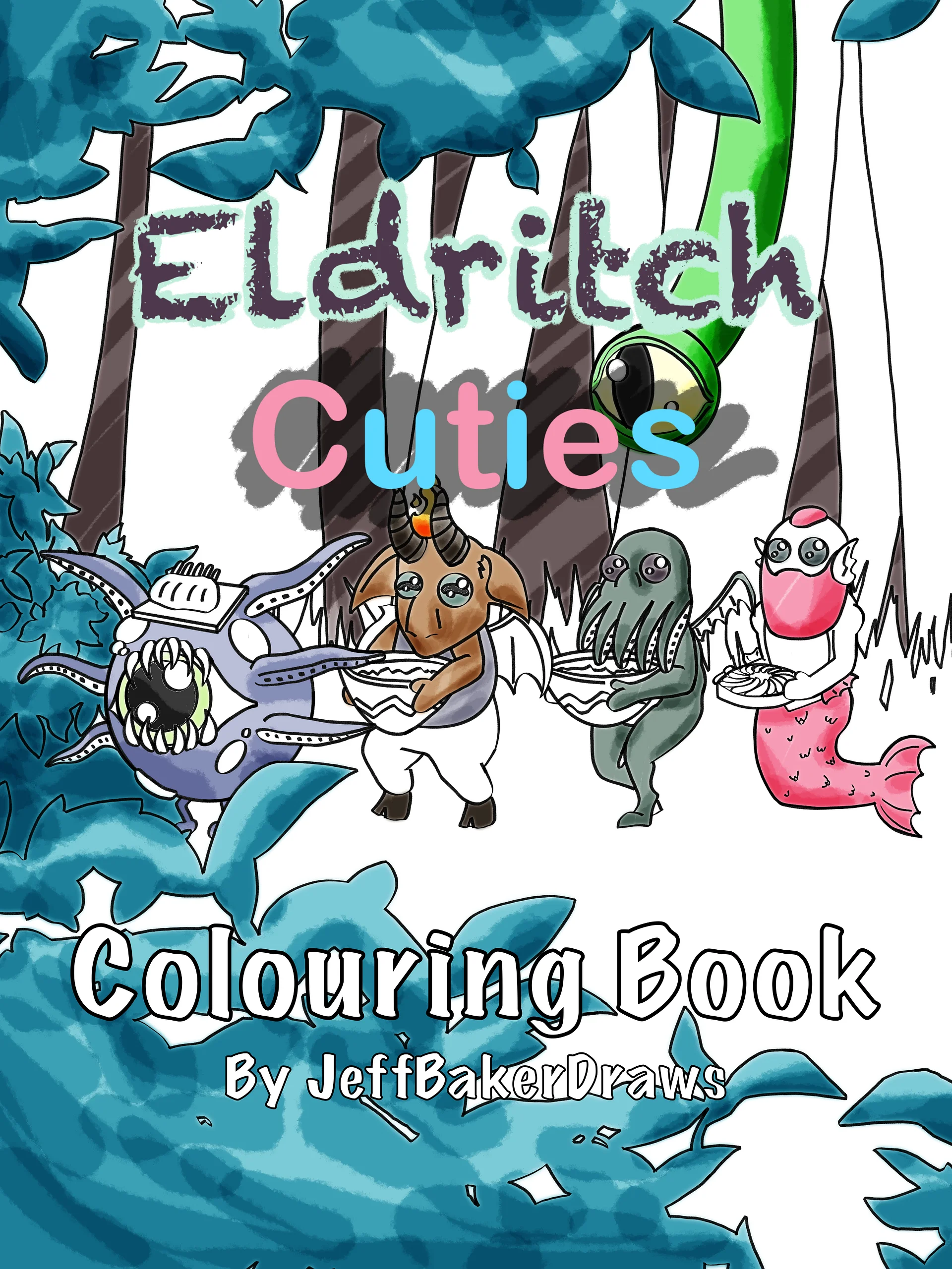 Eldritch Cuties Printable Colouring Pages product image (1)