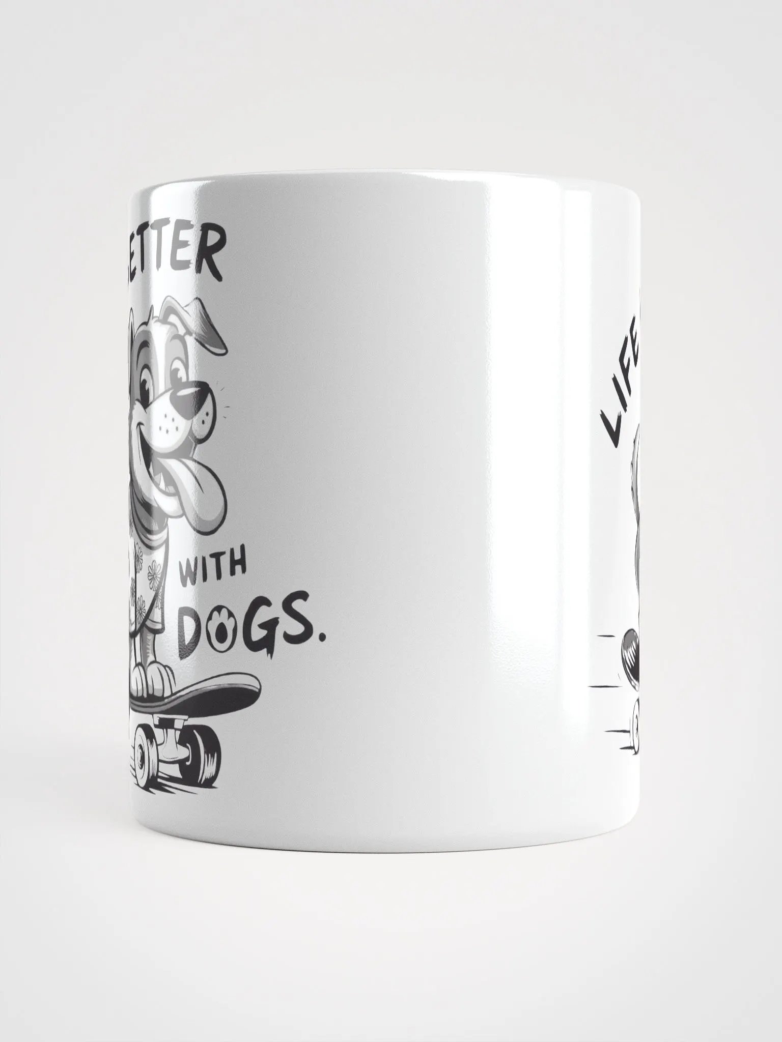 Skateboarding Life is Better With Dogs Mug product image (13)