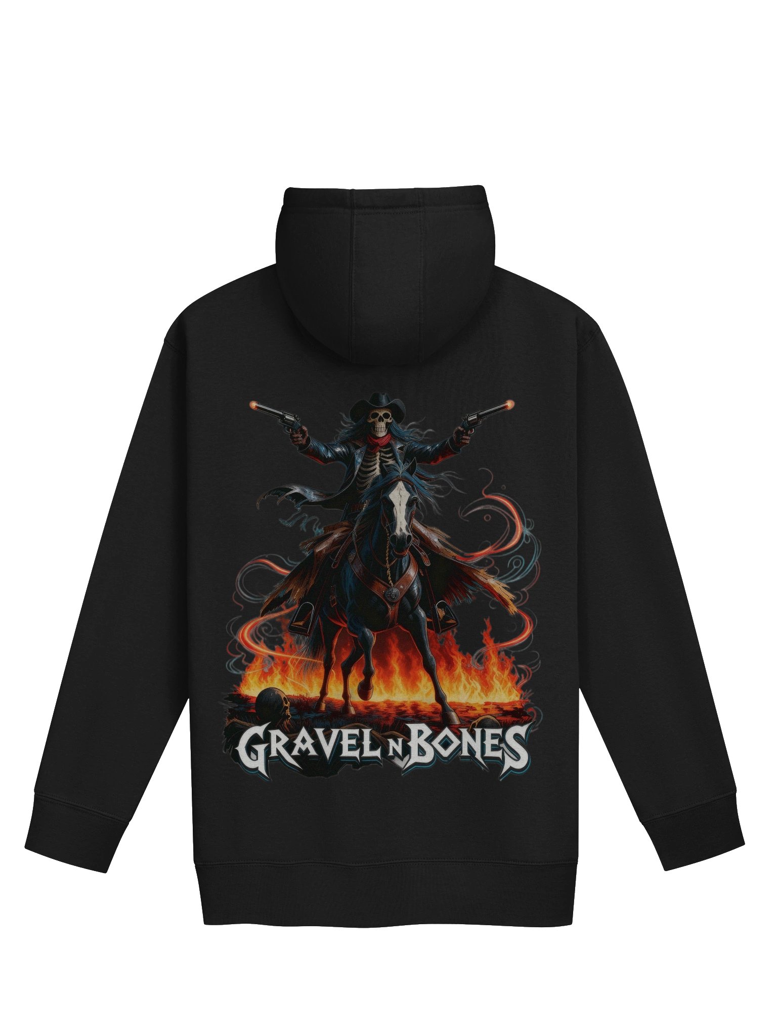 Gravel N Bones – Hellfire Rider Hoodie product image (2)