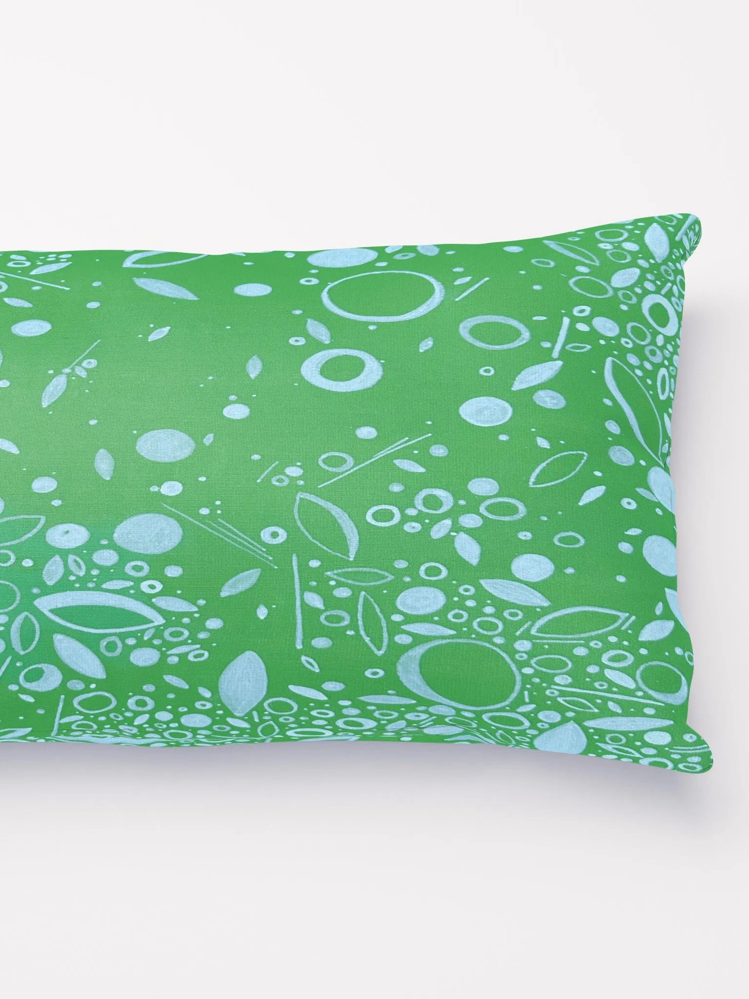 Long Graphic Green Pillow product image (3)