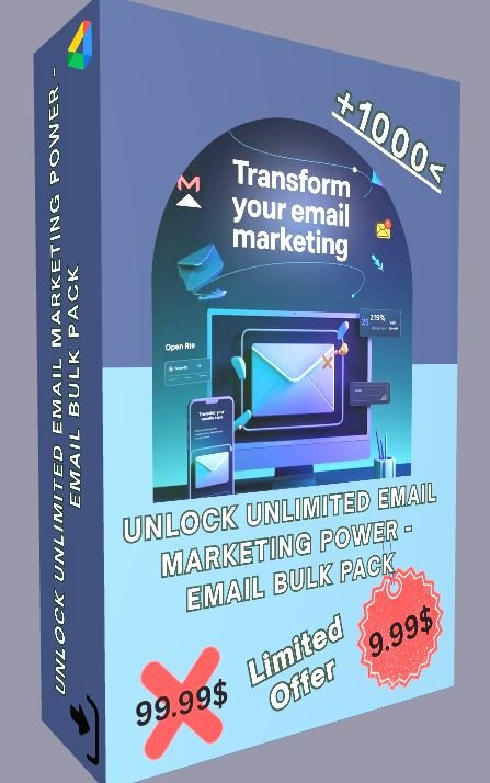 Unlock Unlimited Email Marketing Power - Email Bulk Pack product image (1)