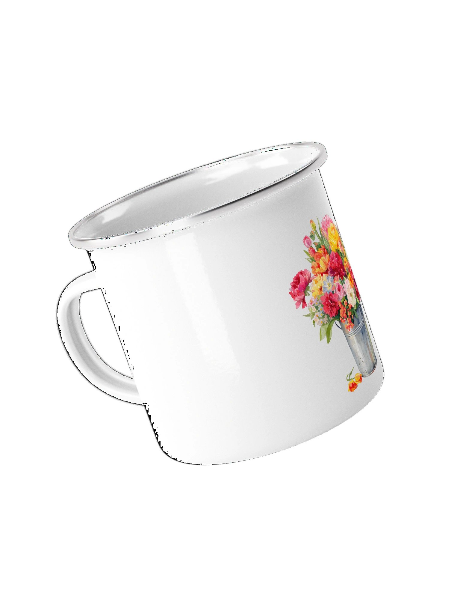 Flowers B Enamel Mug product image (4)