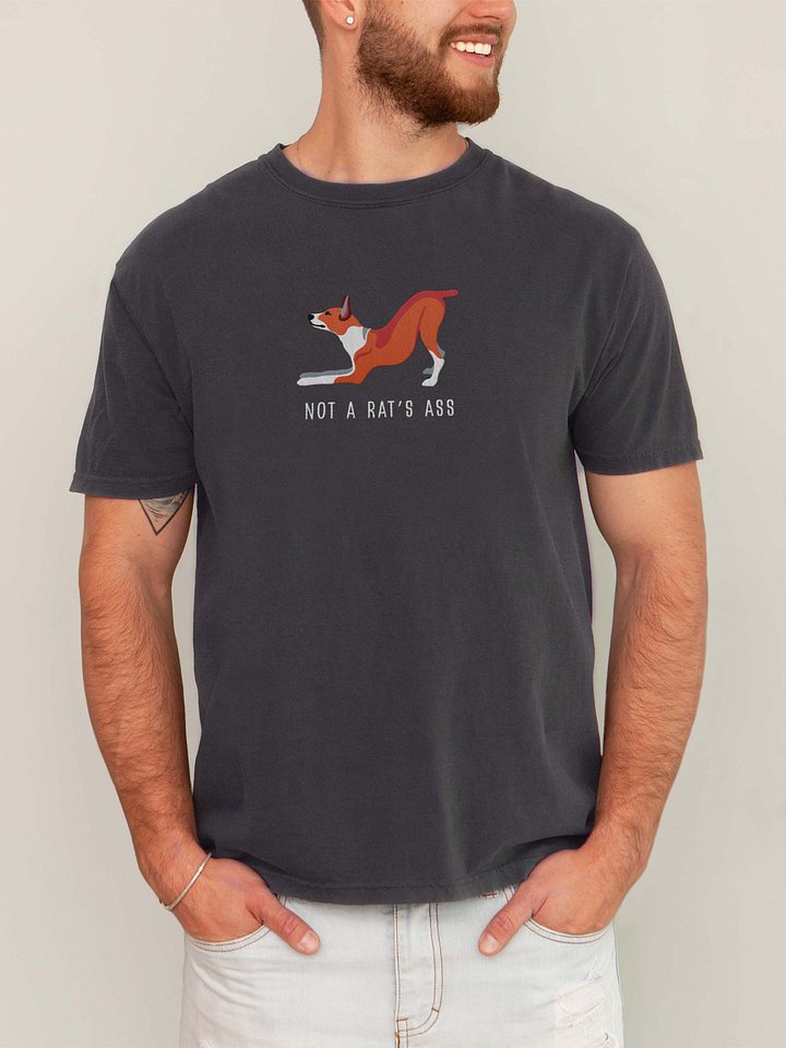 Not a Rat's Ass T-Shirt(Embroidered) of a Rat Terrier(Red & White) product image (2)