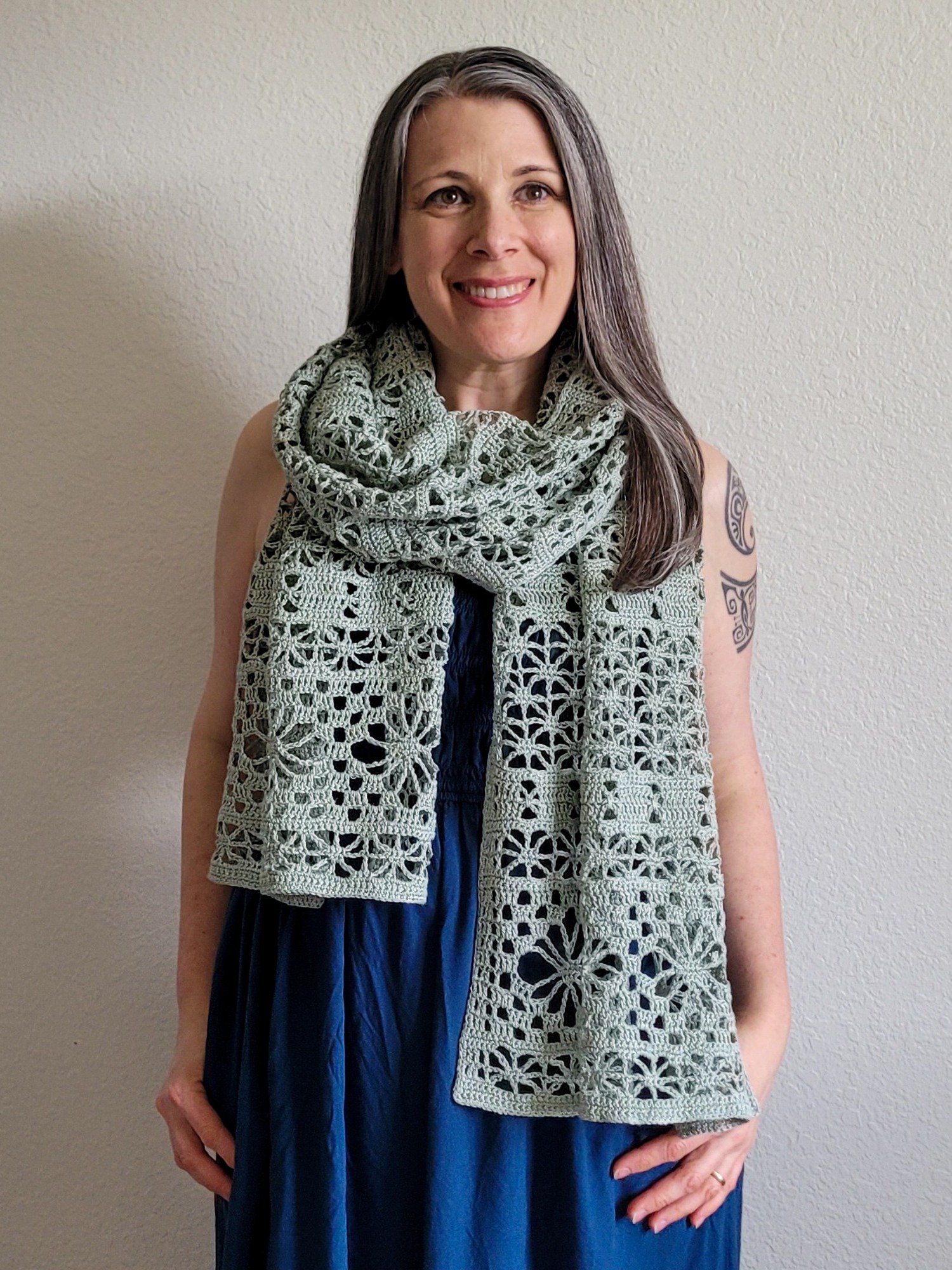 Luster Lace Wrap Crochet Pattern product image (2)