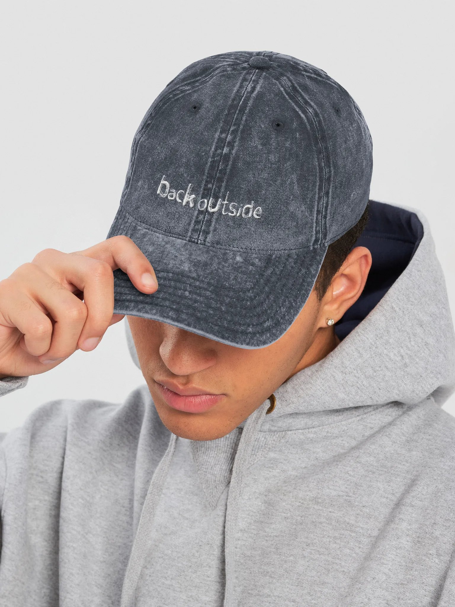 Back Outside Navy Dad Hat product image (7)