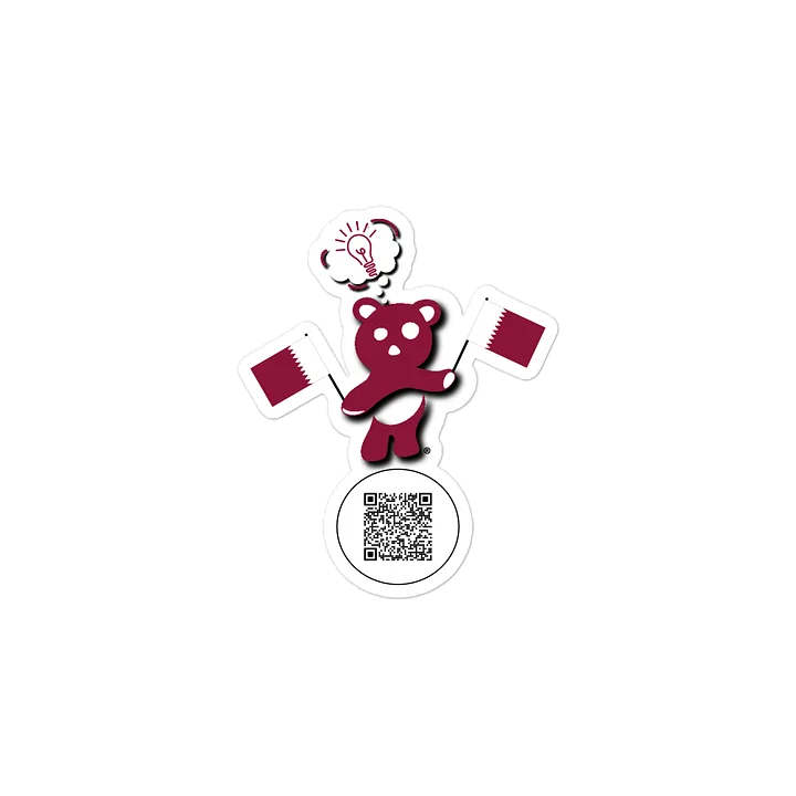 Qatar — Country Bear Sticker | BehrBrained Media product image (2)