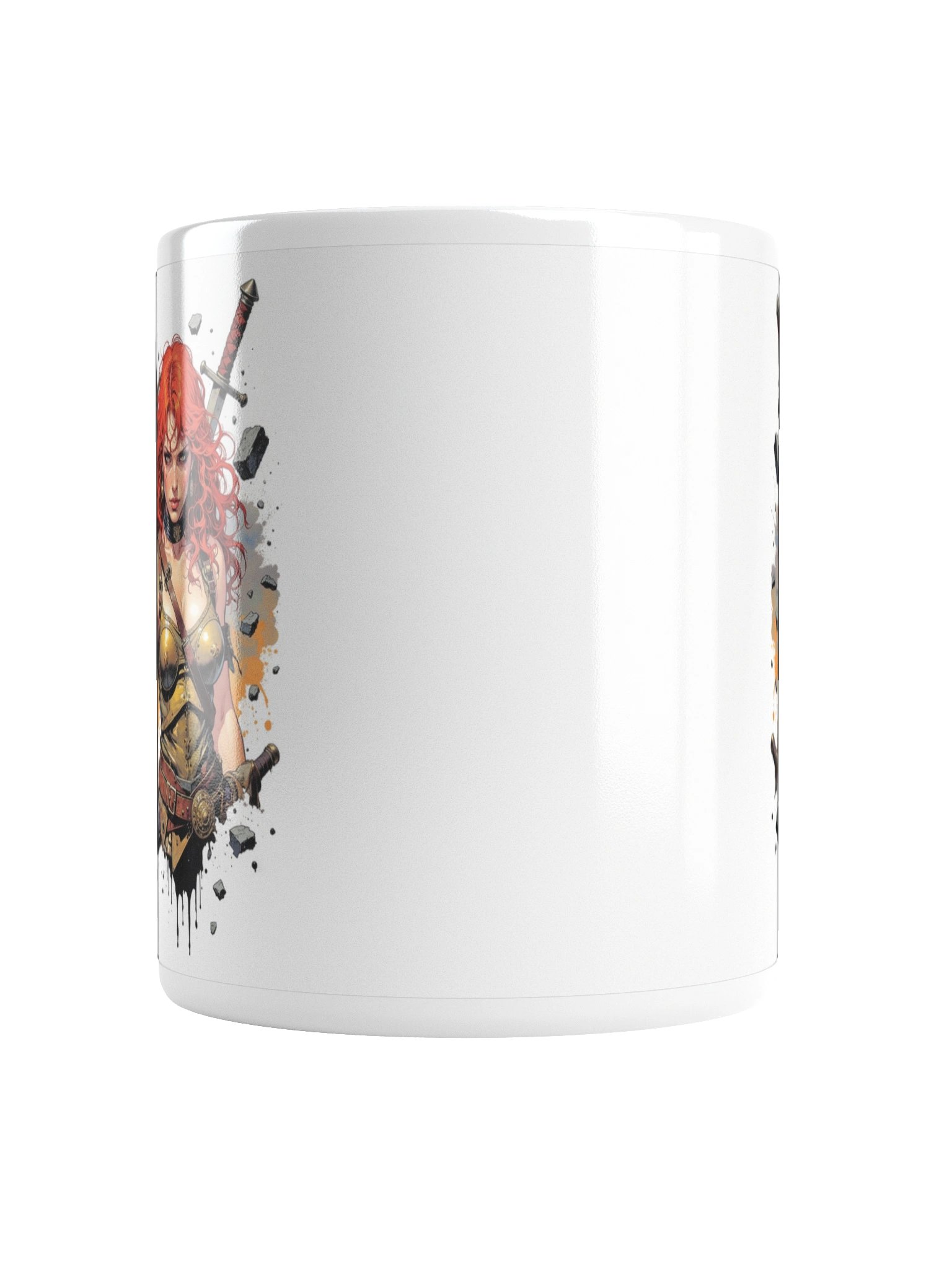 Fantasy Red Warrior Coffee Mug product image (6)