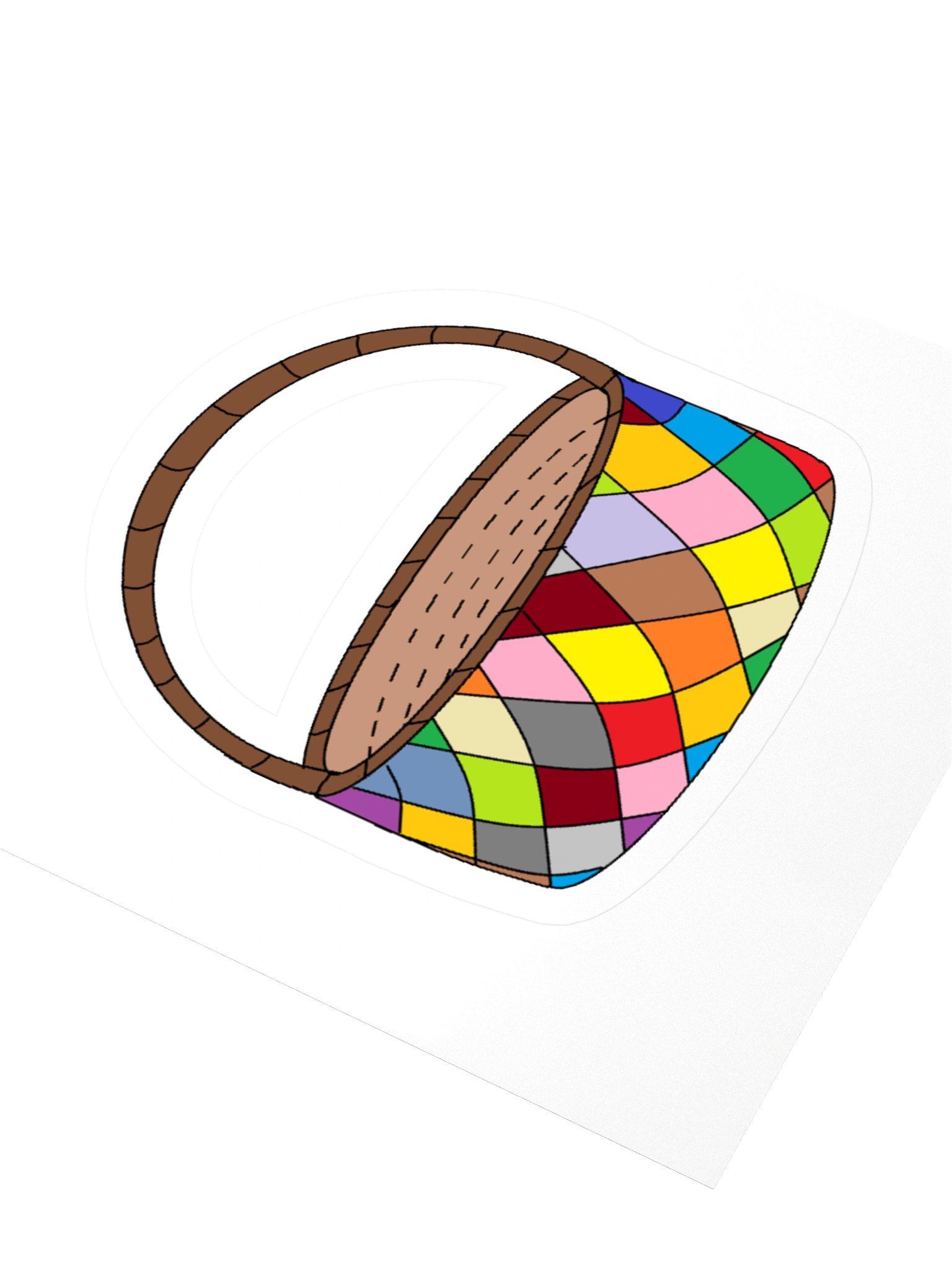 Vibrant Diamond Patchwork Kiss Cut Stickers product image (5)