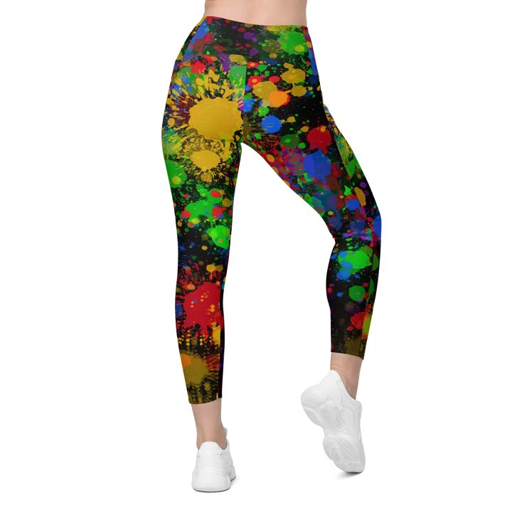 JokersVibe Graffiti Style Leggings with Pockets product image (1)