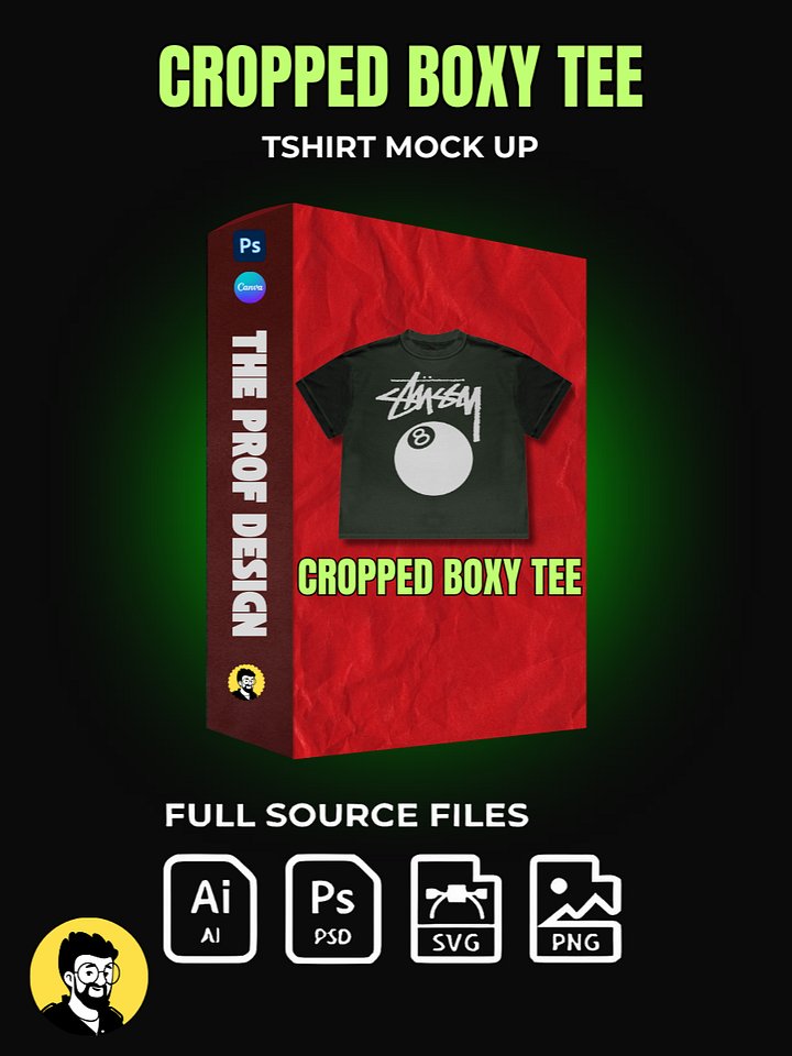 CROPPED BOXY TEE MOCK UP product image (1)