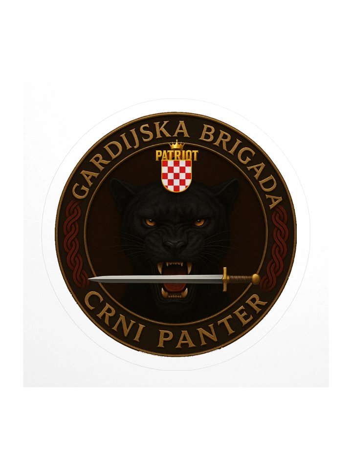 Black Panther Patriot Emblem Stickers product image (2)