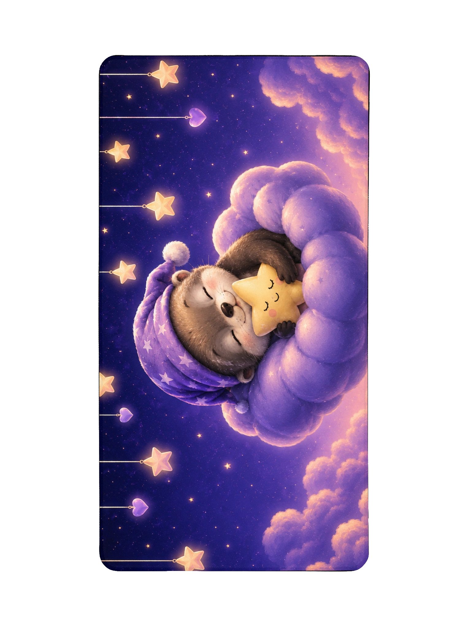 Moonlit Dreams Starry Cloud Dreams Desk Mat | BabyEbonWorld product image (2)