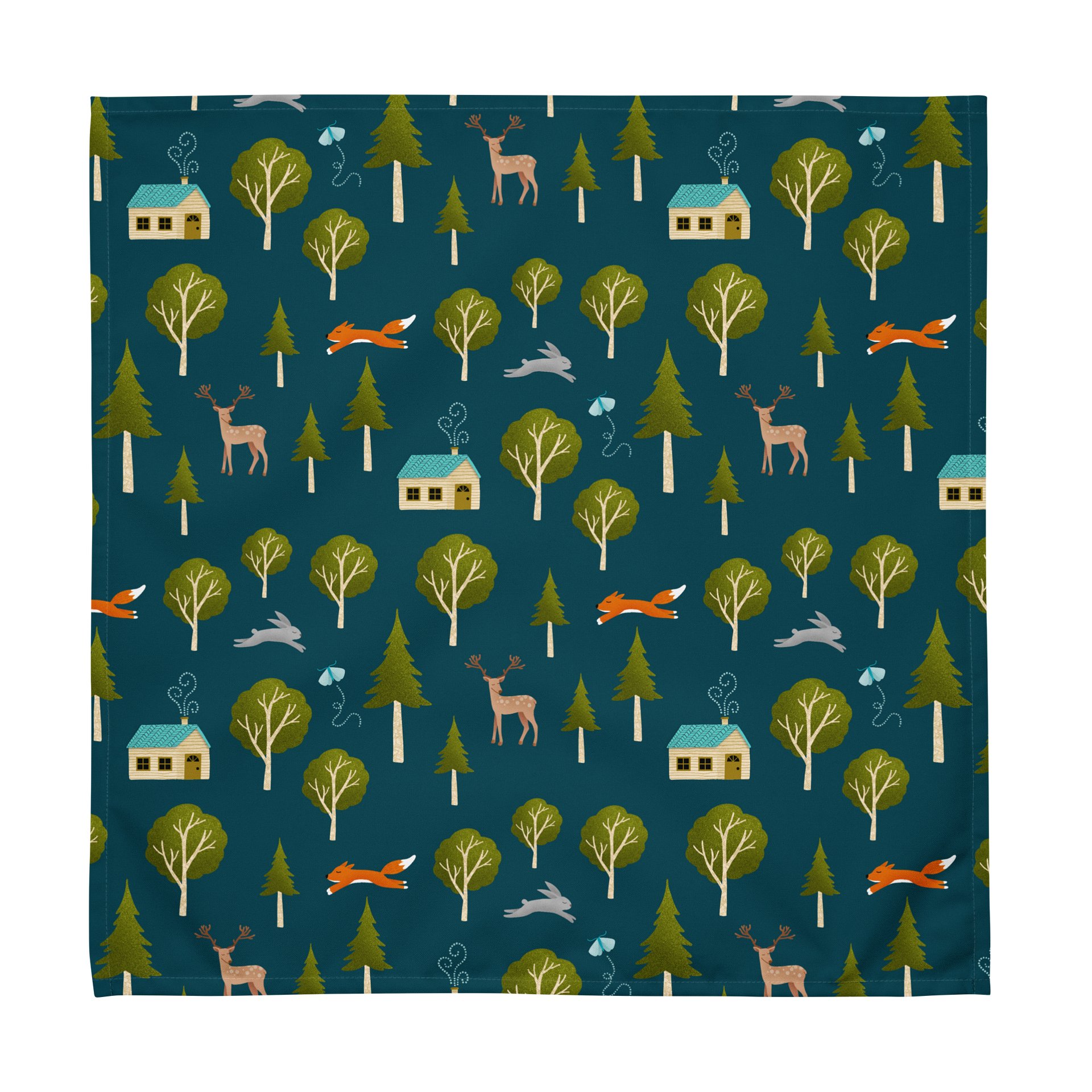 Cozy Cabin and Forest Animals Cloth Napkin Set (4) product image (3)
