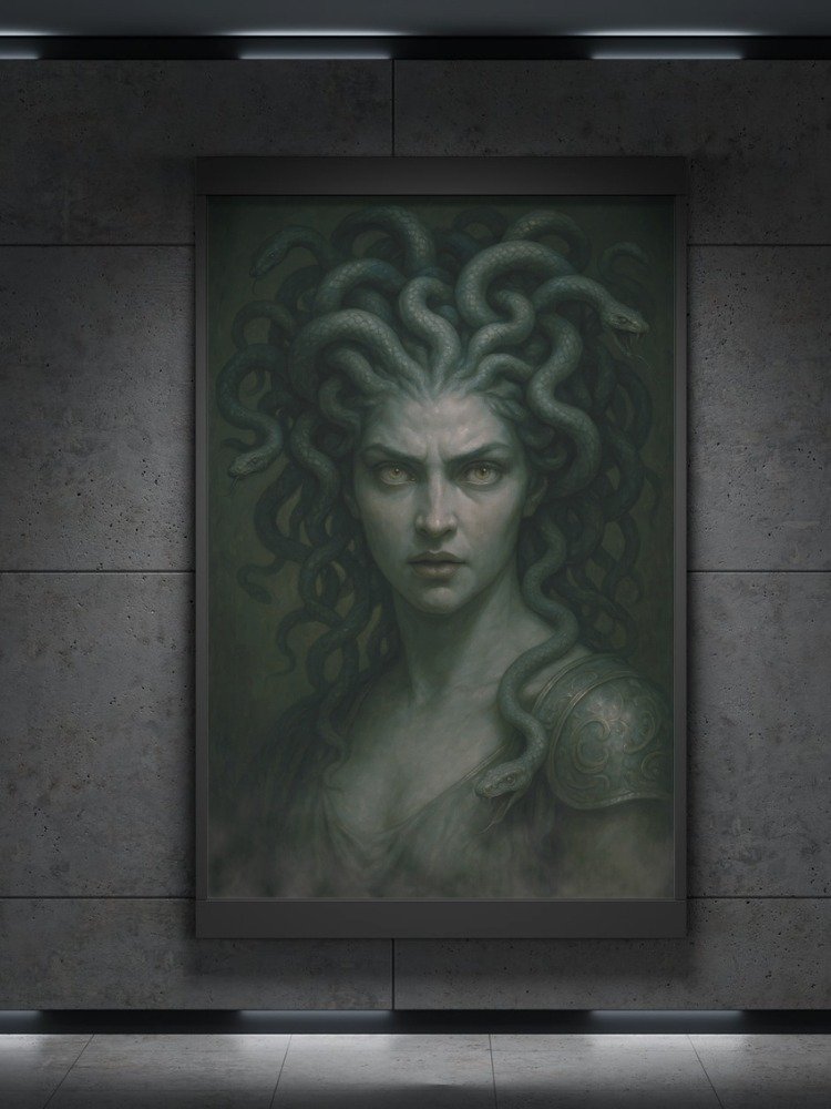 Medusa Gorgon of the Ancient World Digital Art Print product image (1)