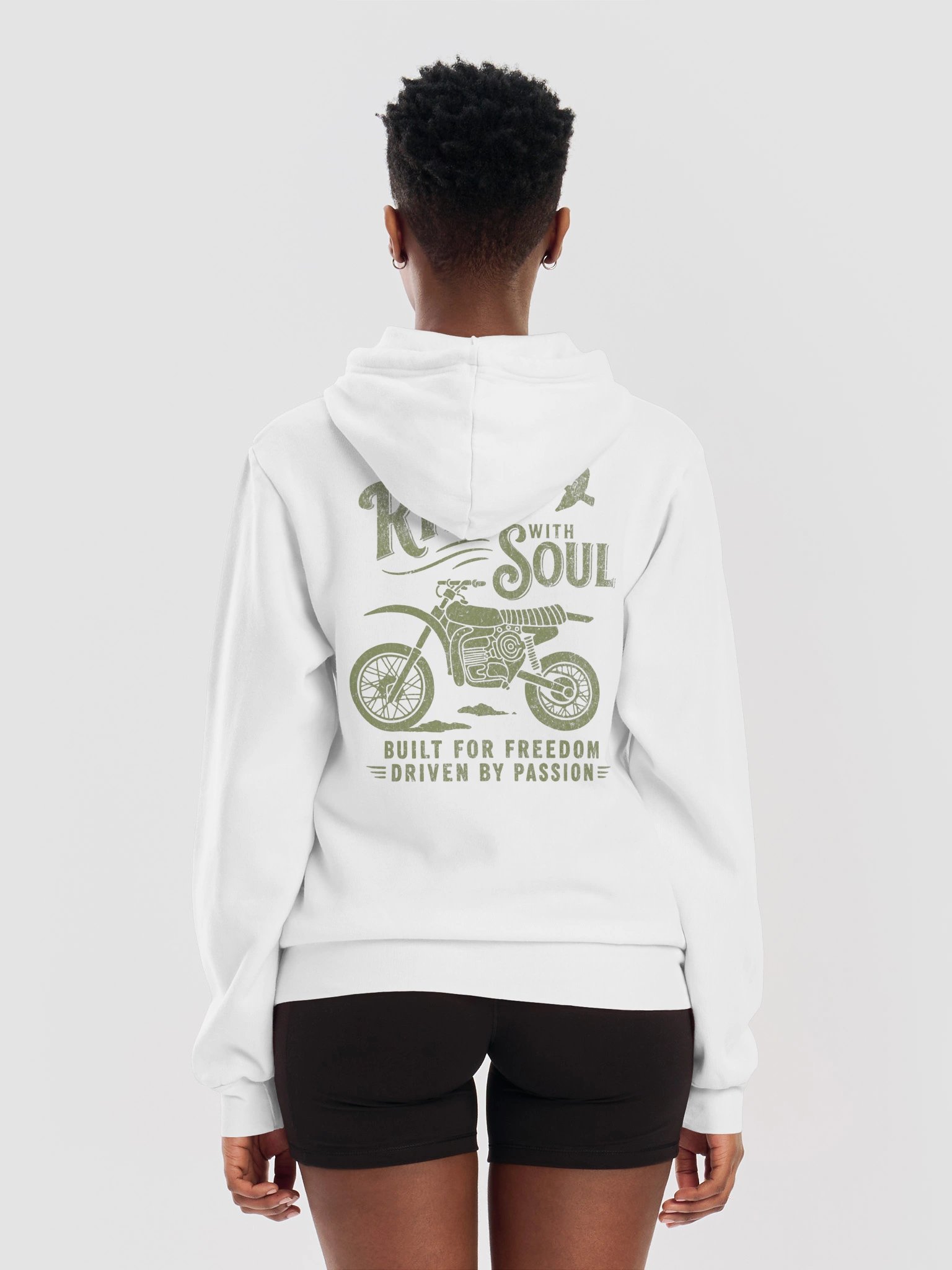 Ride With Soul - Vintage Motorcycle Freedom Hoodie product image (1)