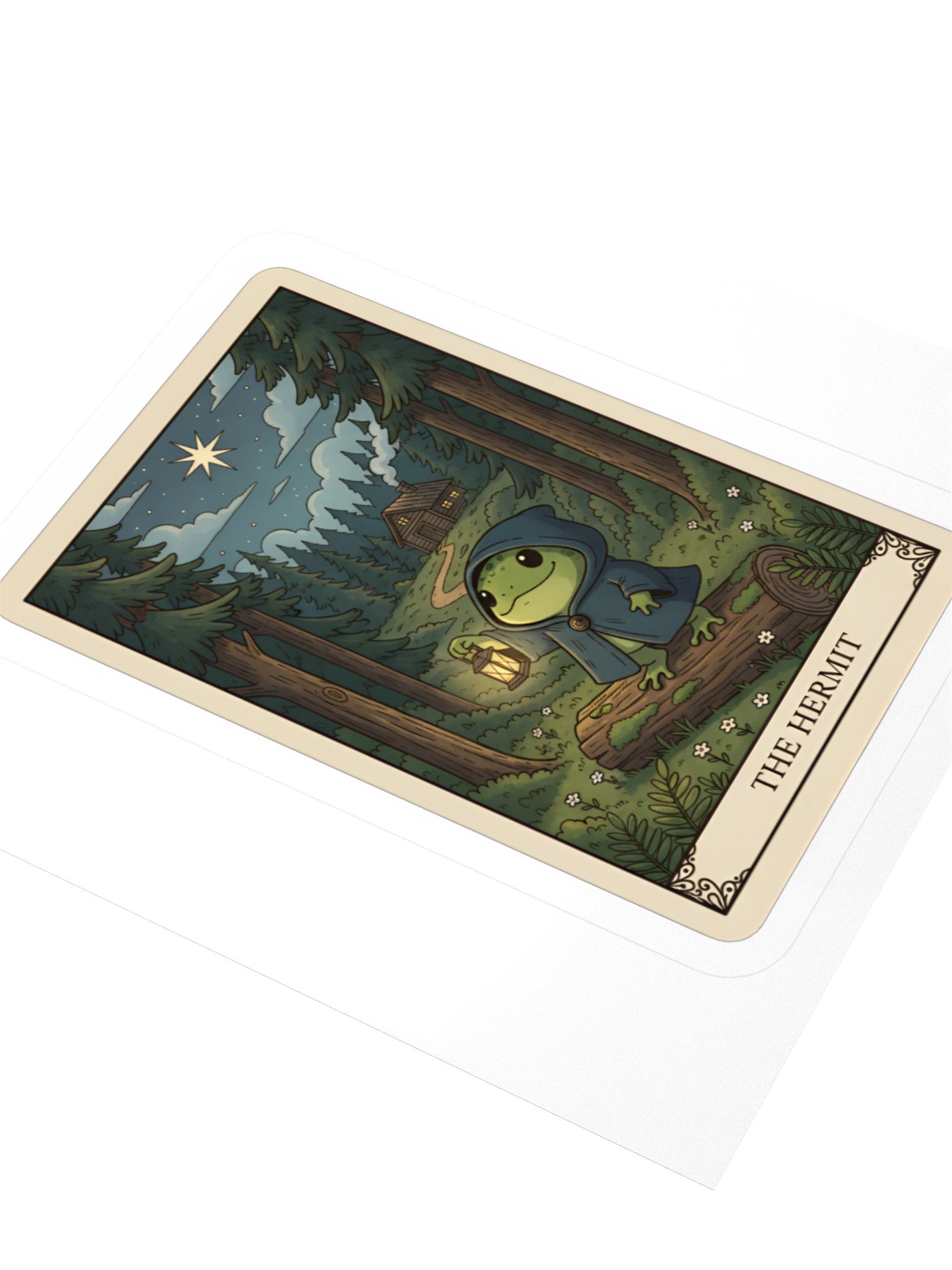 The Hermit - Tarotoads! - Kiss-cut Eco-friendly Premium Custom-made Vinyl Sticker Sheet product image (3)