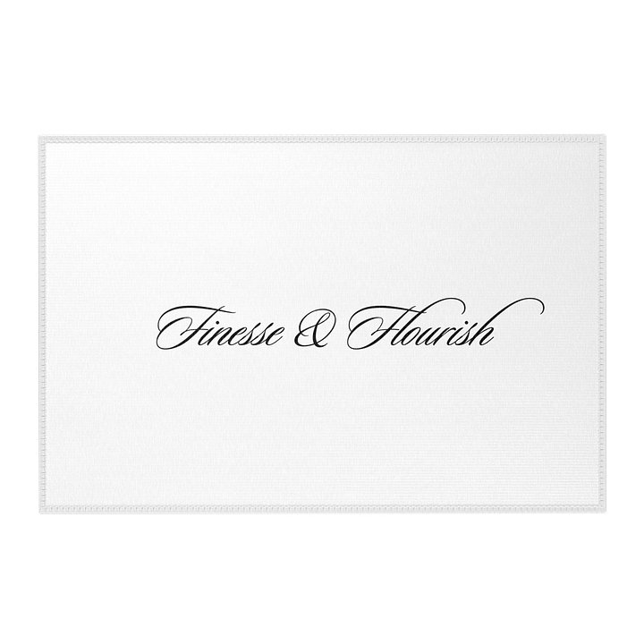 F&F Script Area Rug product image (1)