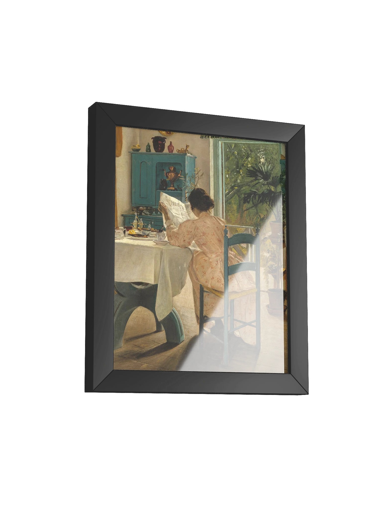 "Ved frokostbordet og morgenaviserne (At Breakfast)" by Laurits Andersen Ring Framed Poster product image (2)