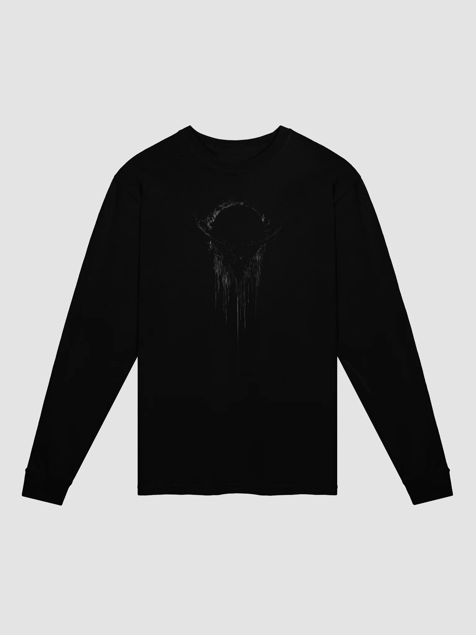 Dripping Black Moon Black Graphic T-Shirt product image (1)