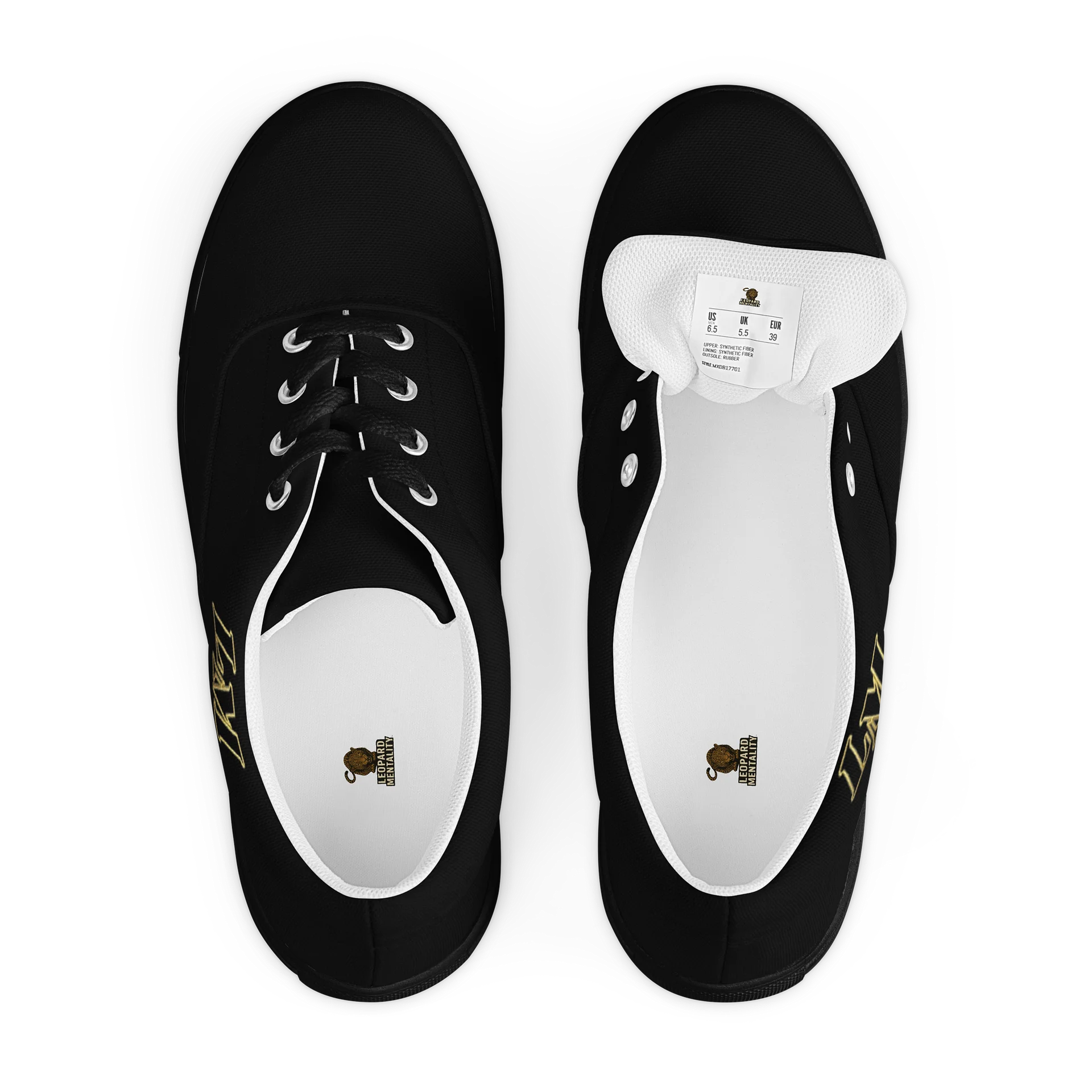 LM Origin™ Stealth Black Sneakers | Unisex Canvas Shoes product image (9)