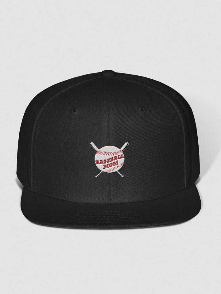 Baseball Mom Wool Blend Snapback Cap product image (1)