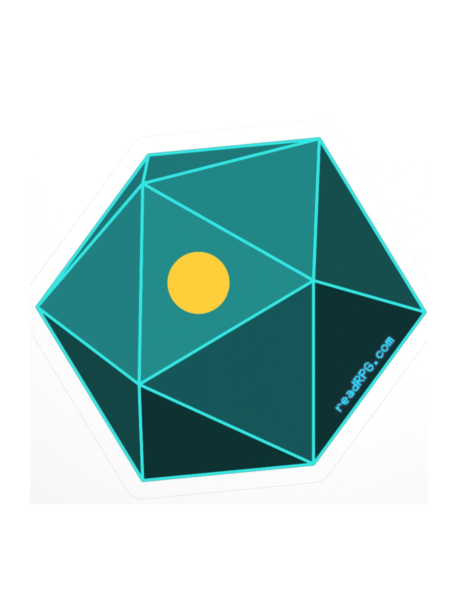 Solid D20 Sticker product image (1)