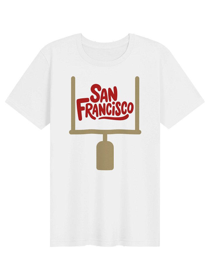 San Francisco Red Script Tee — Bella+Canvas product image (1)