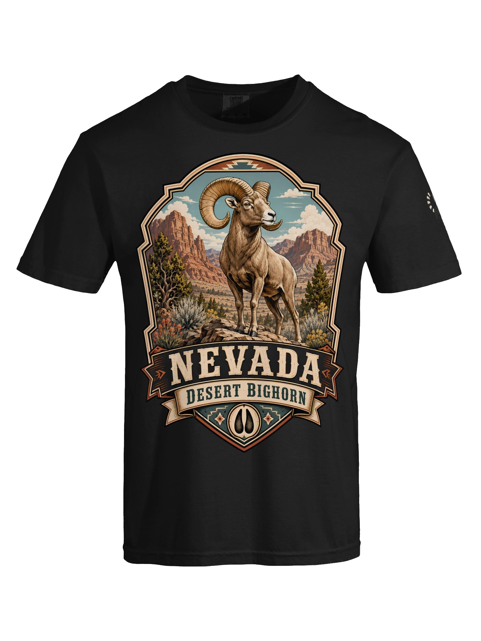 Nevada Desert Bighorn Emblem Tee product image (5)