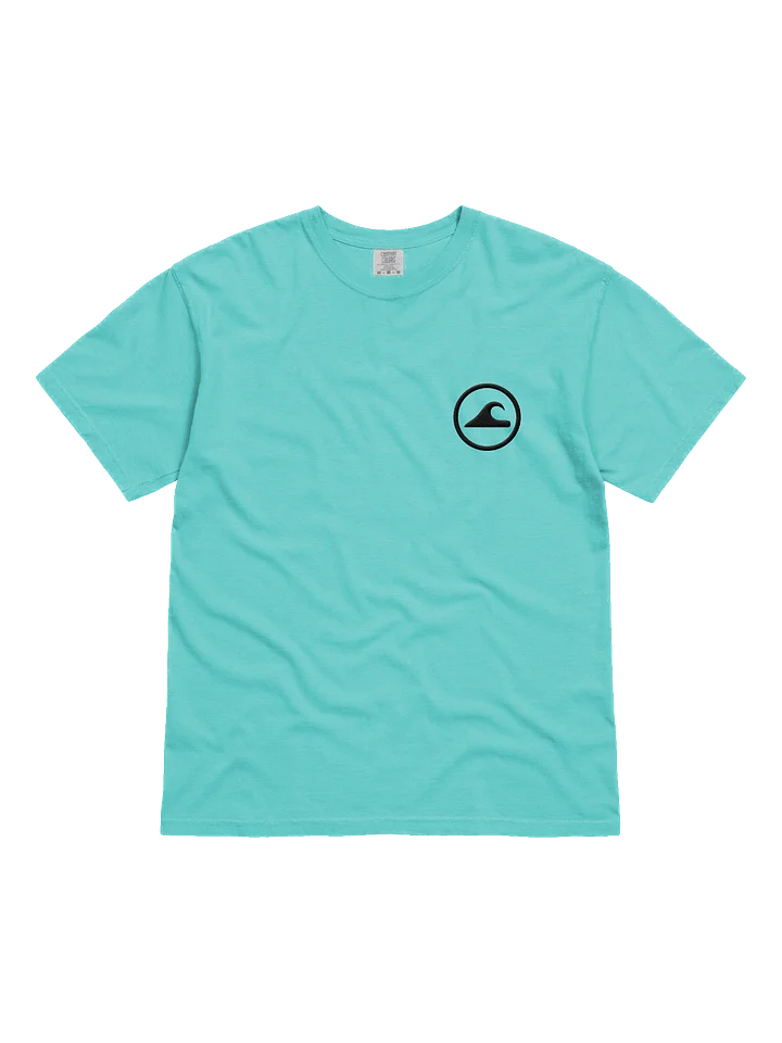 Embroidered Wave Rider Comfort Colors Garment-Dyed Heavyweight T-Shirt (Black-on-Color) product image (3)