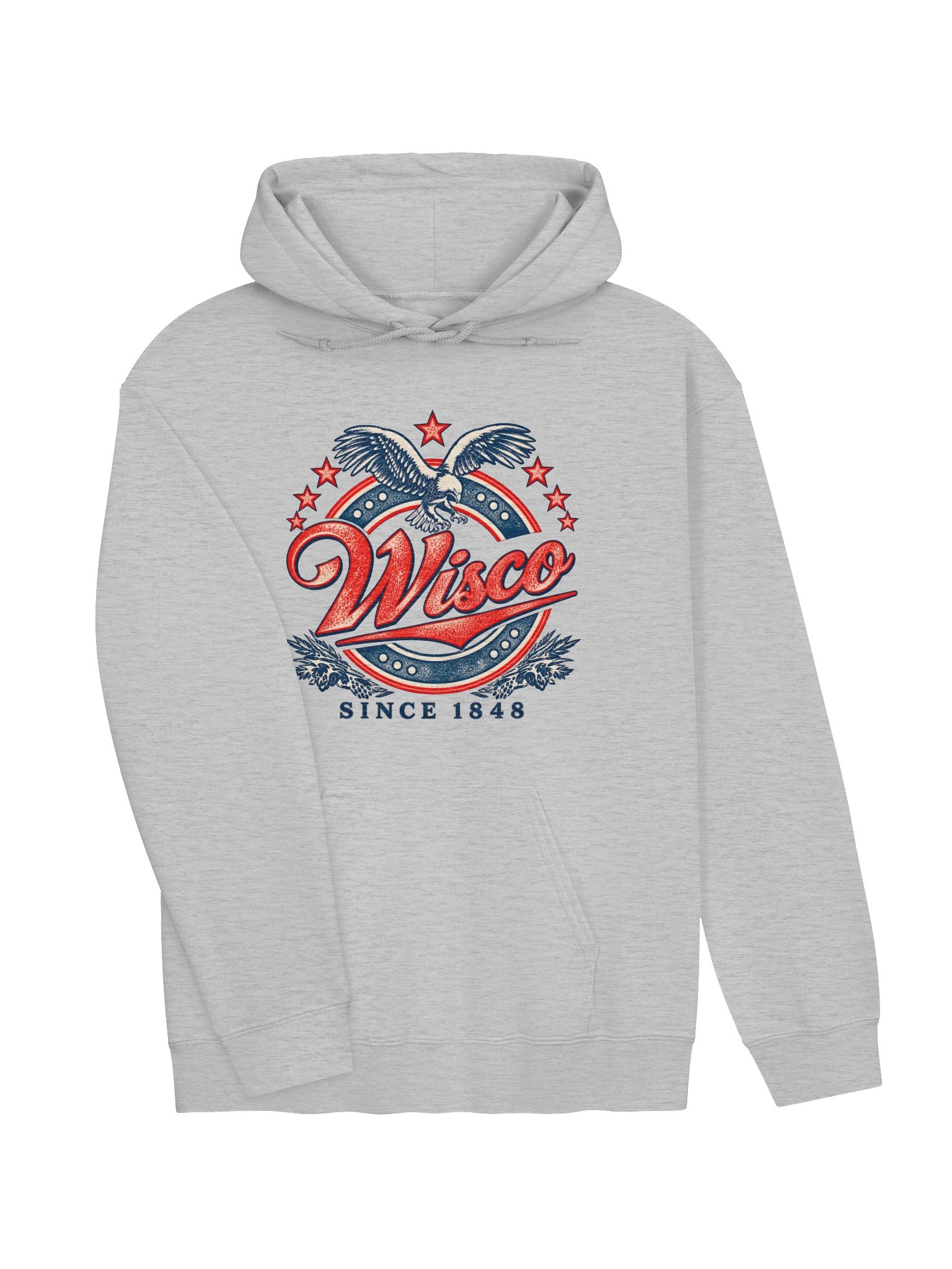 Wisco Eagle Vintage Patriotic Hoodie product image (9)