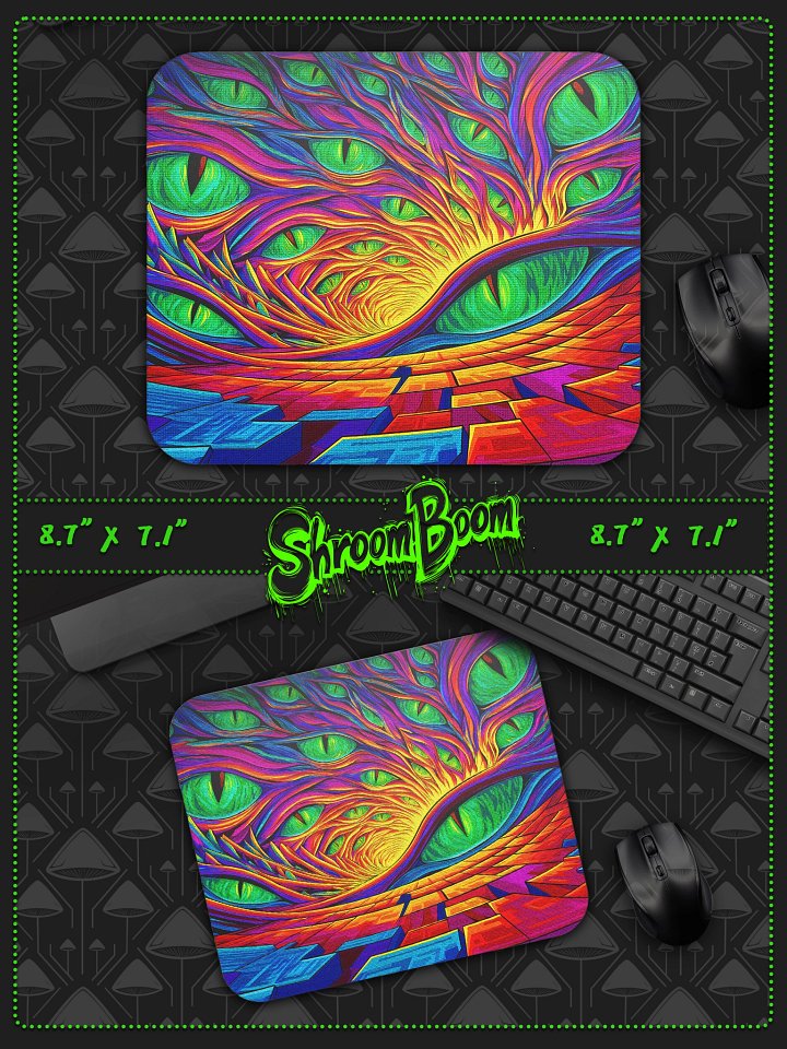 Emerald Spiral - Sacred Geometry Mouse Pad product image (1)