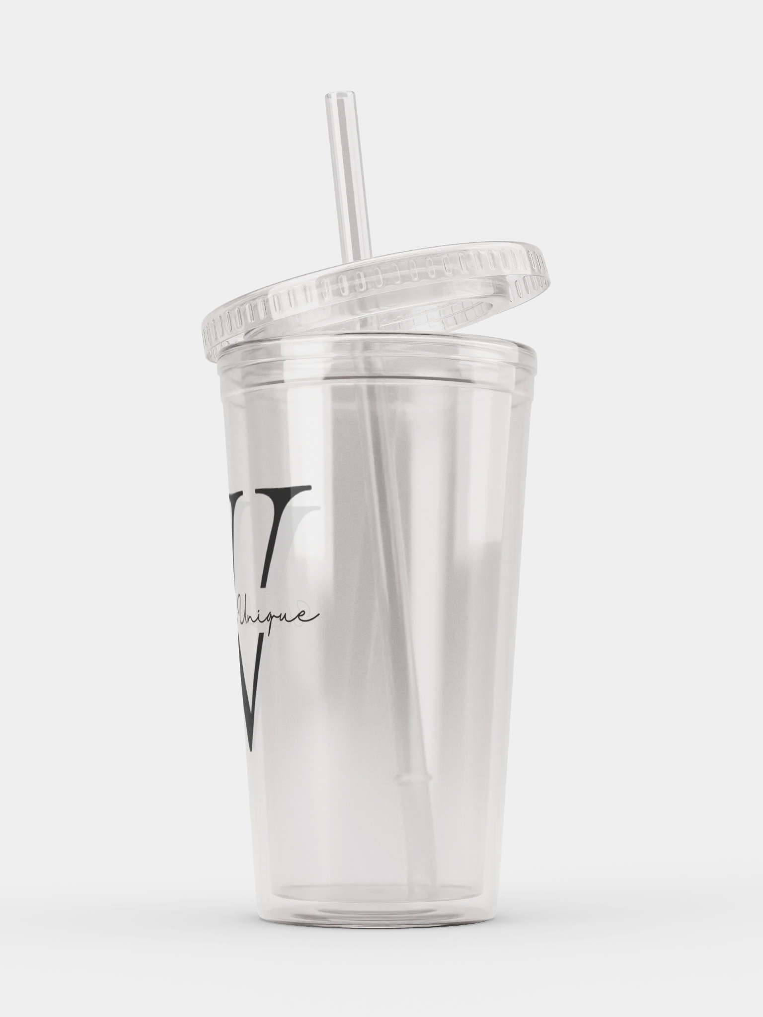 WLU Double Wall Clear Plastic Tumbler product image (3)