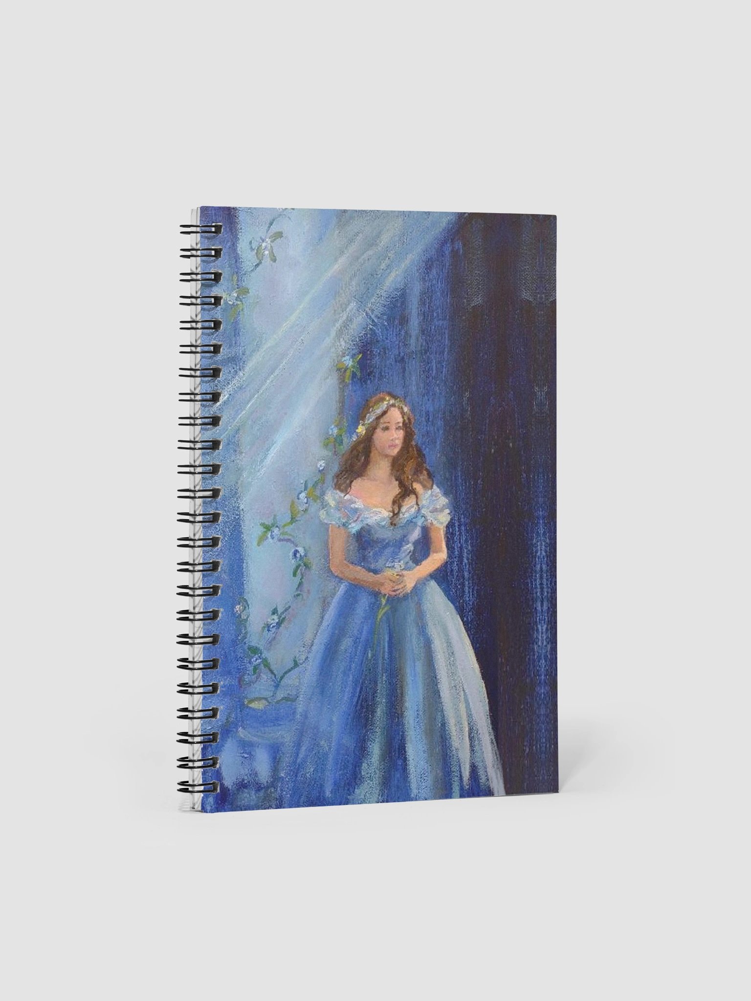 Lavender Cottage Lady Spiral Notebook product image (1)