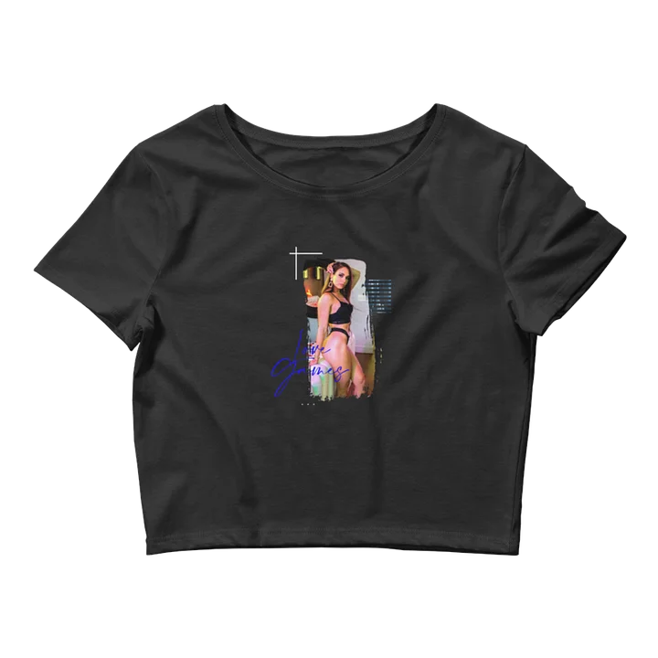 Love Games Delta Women's Crop Tee - Black product image (1)