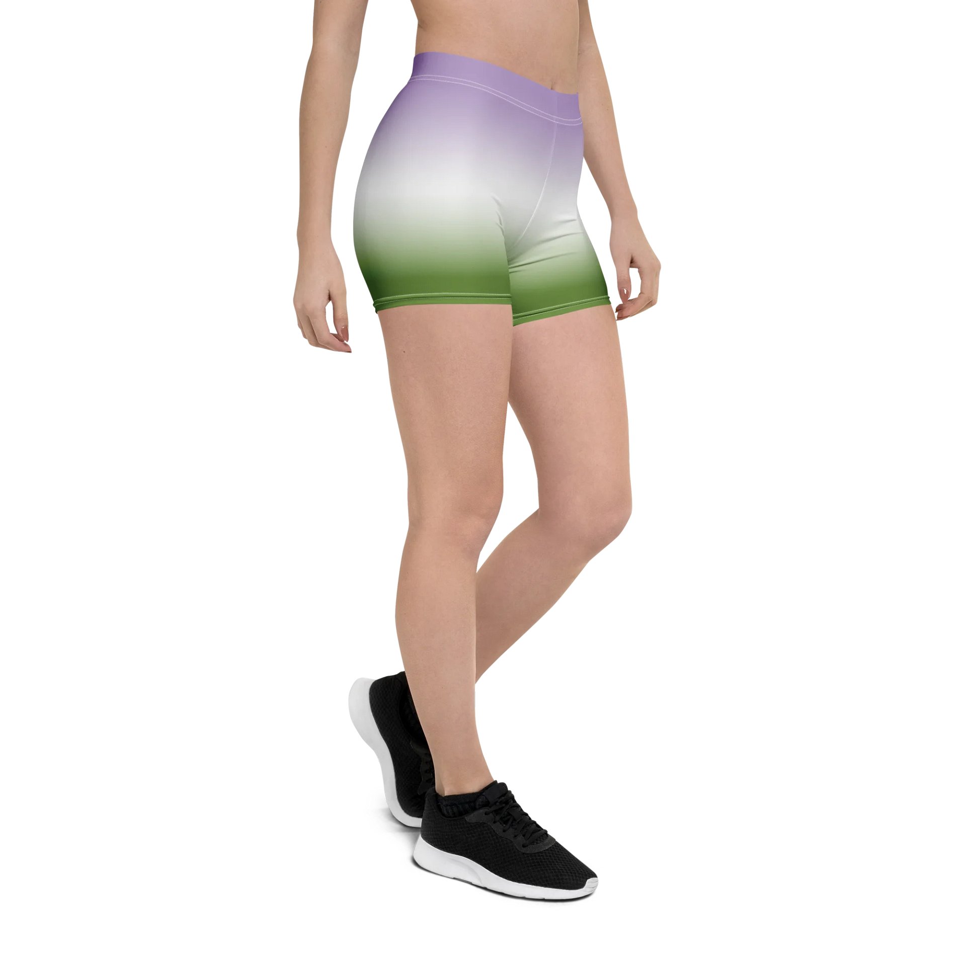 Genderqueer Pride Gradient Bike Shorts product image (6)
