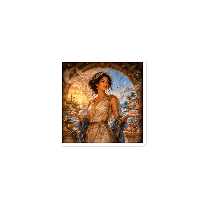 Goddess Fortuna Two Altars Vinyl Magnet product image (1)