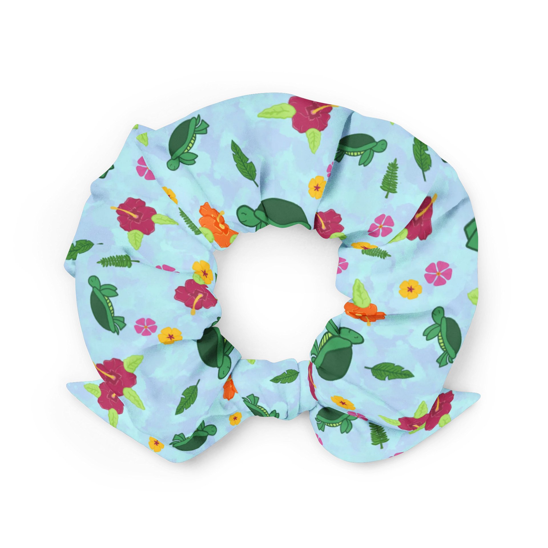 Tropical Turtle Pattern Scrunchie product image (3)