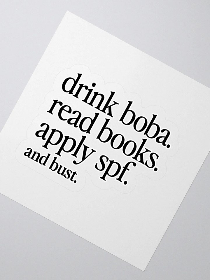 “And Bust.” Sticker product image (5)