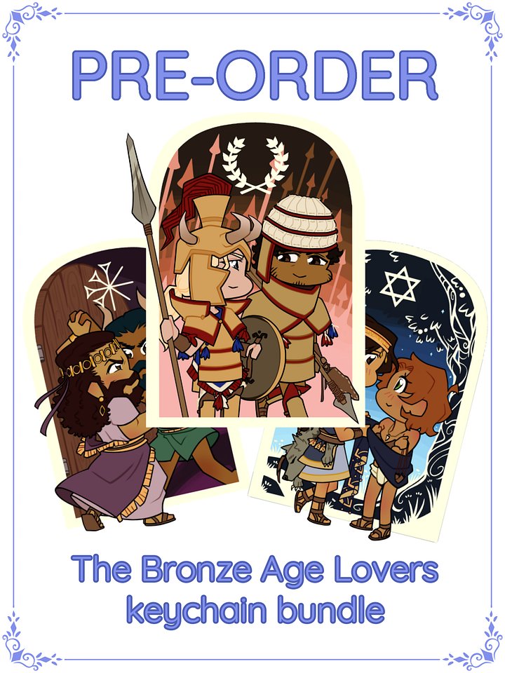 [PRE-ORDER] The Bronze Age Lovers Bundle | Double-Sided Acrylic Keychains product image (1)