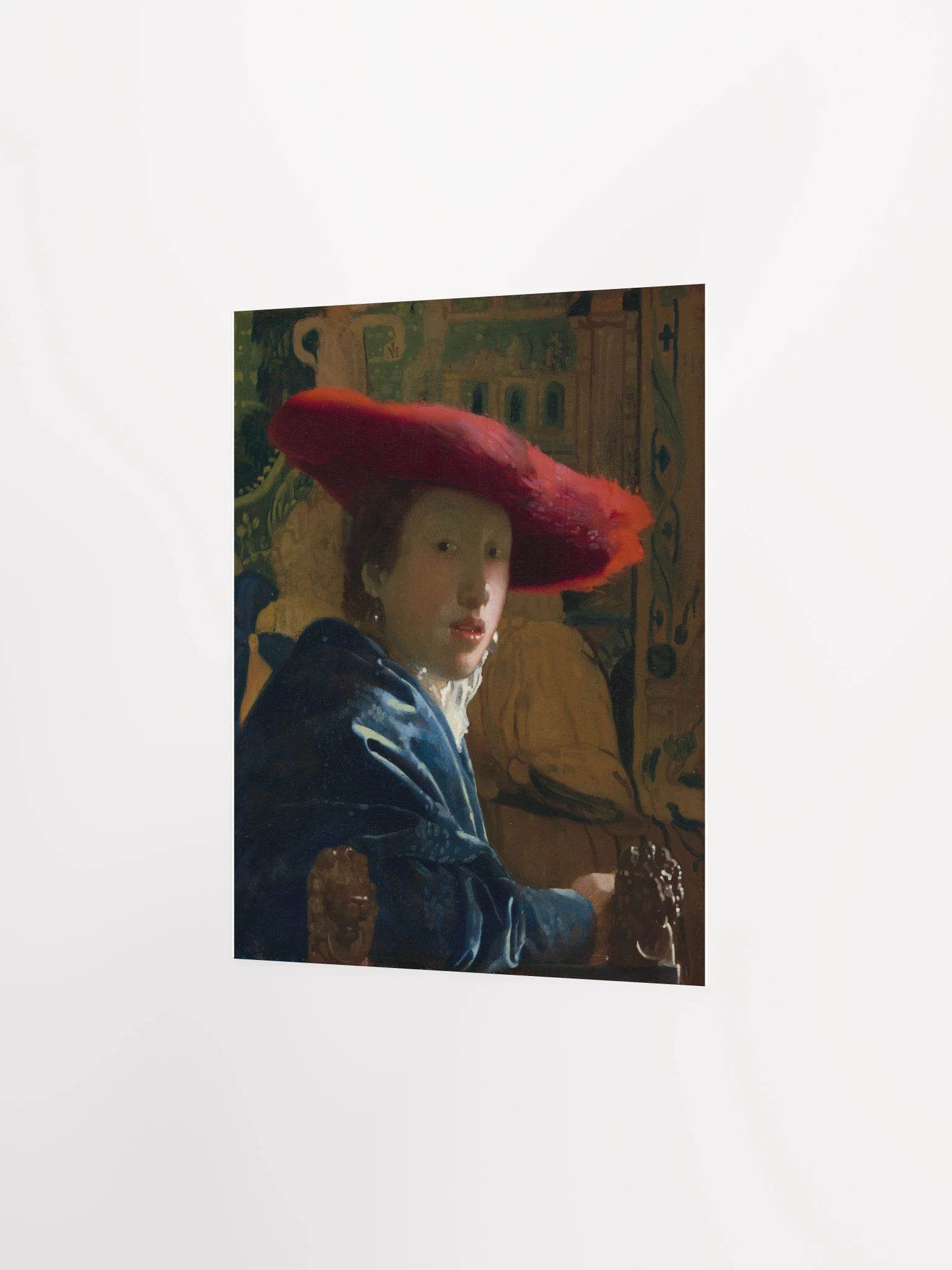 Johannes Vermeer, Girl with the Red Hat (c. 1669) Fine Art Print product image (40)