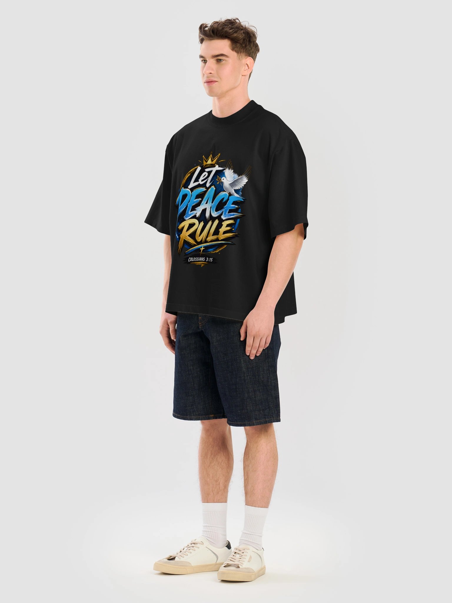 Let Peace Rule Dove Tee product image (14)