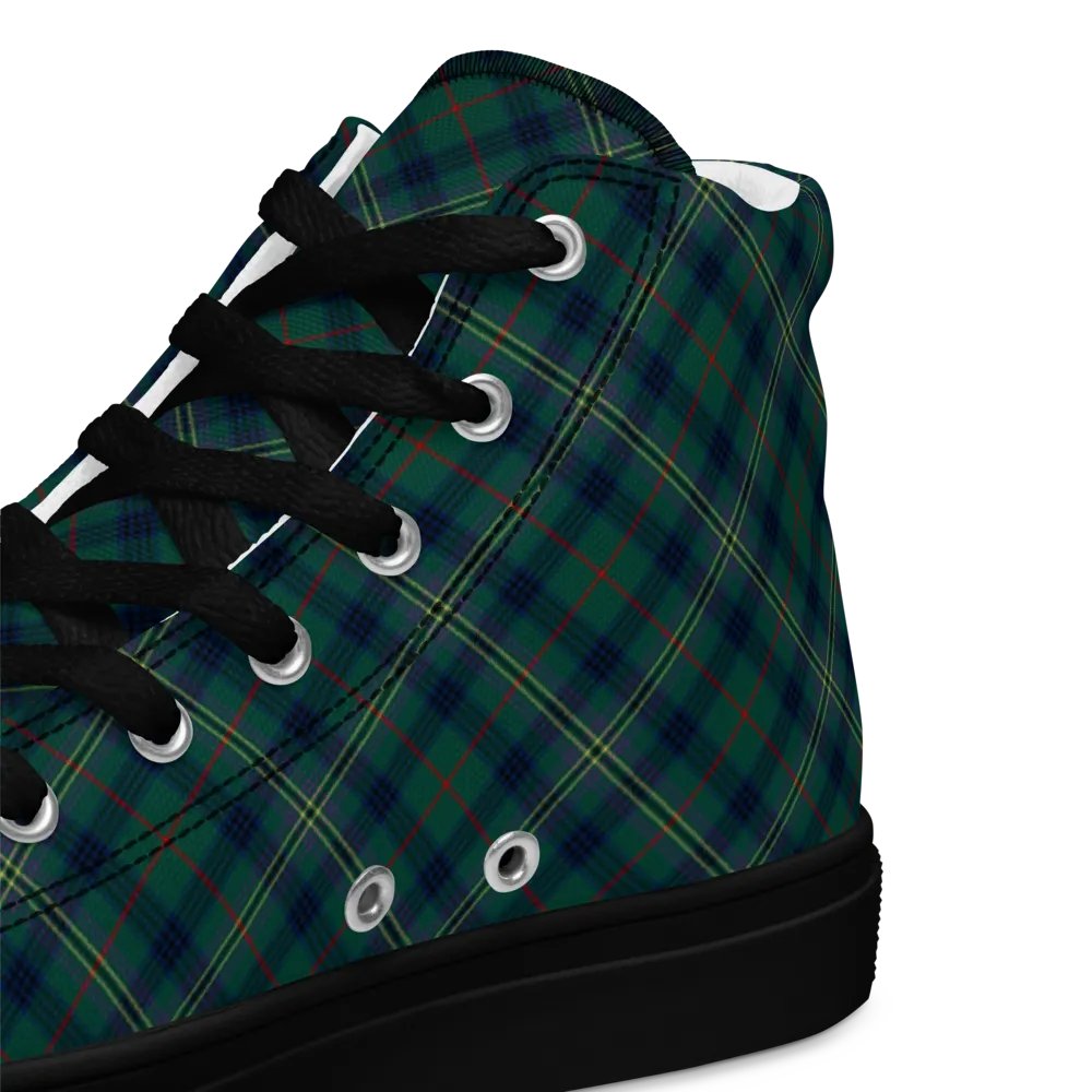 Kennedy Tartan Men's High Top Shoes product image (12)