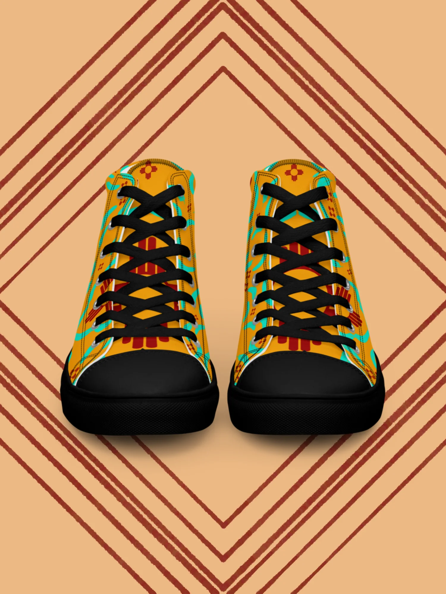 Zia Turquoise Feather High Tops product image (5)