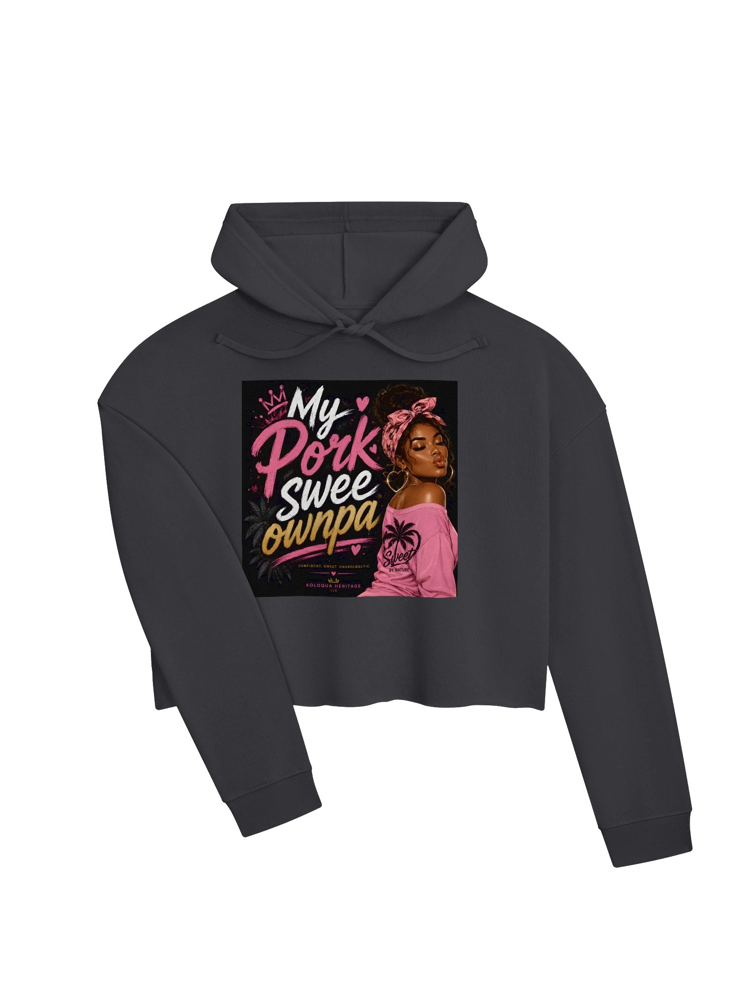 “My Pork Swee Ownpa”™ Women’s Lightweight Cropped Hoodie product image (14)