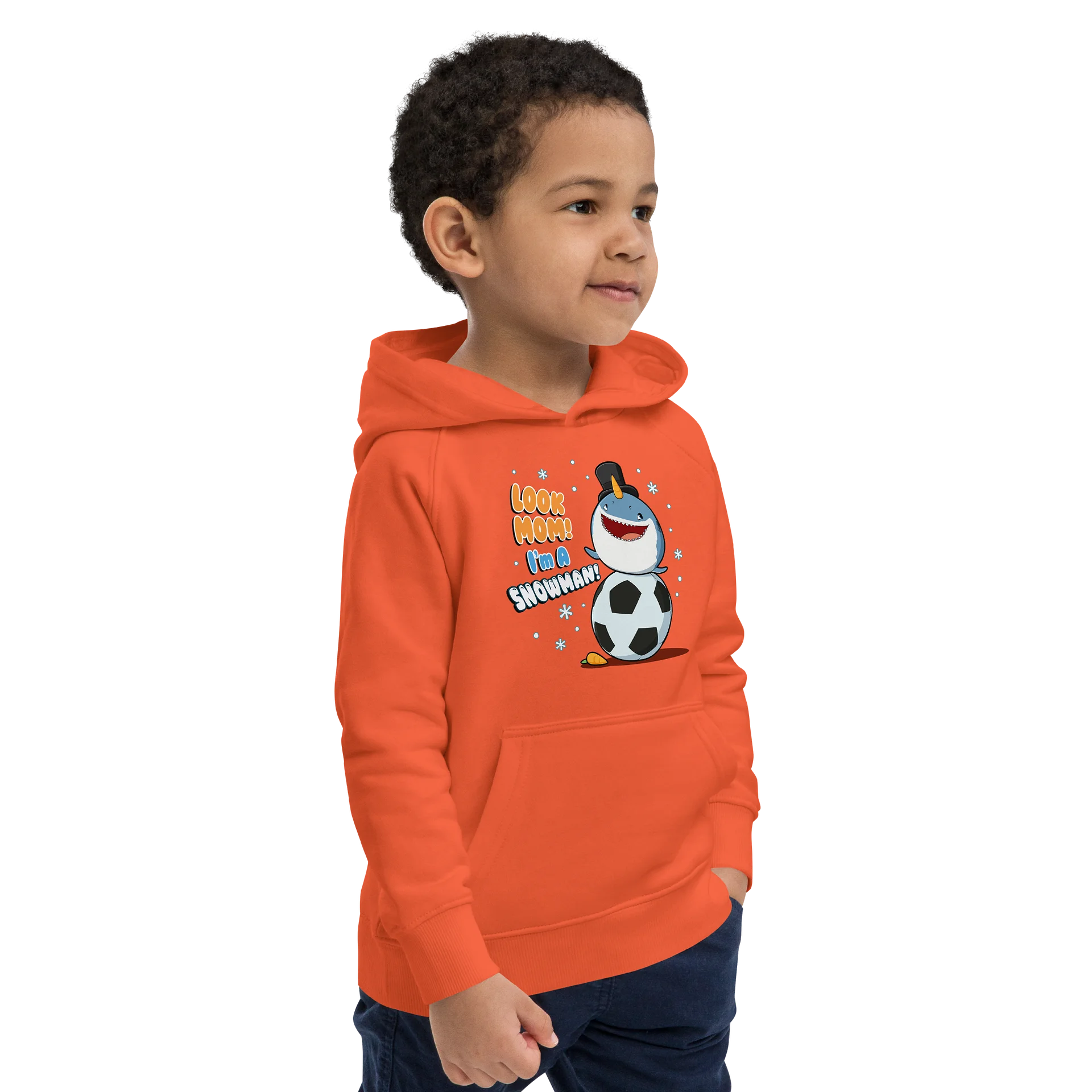 SNOWMAN Kids Eco Hoodie product image (2)