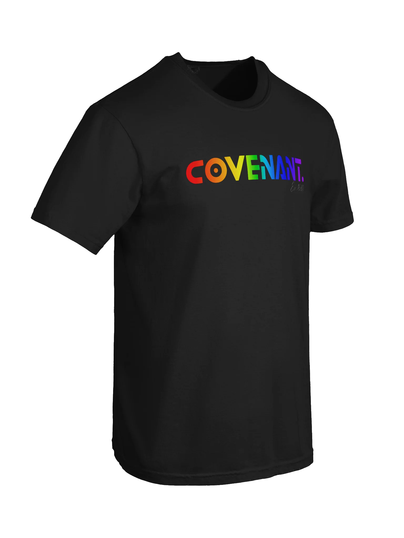 COVENANT. Rainbow Faith Statement T-Shirt — His Promise Still Stands product image (66)