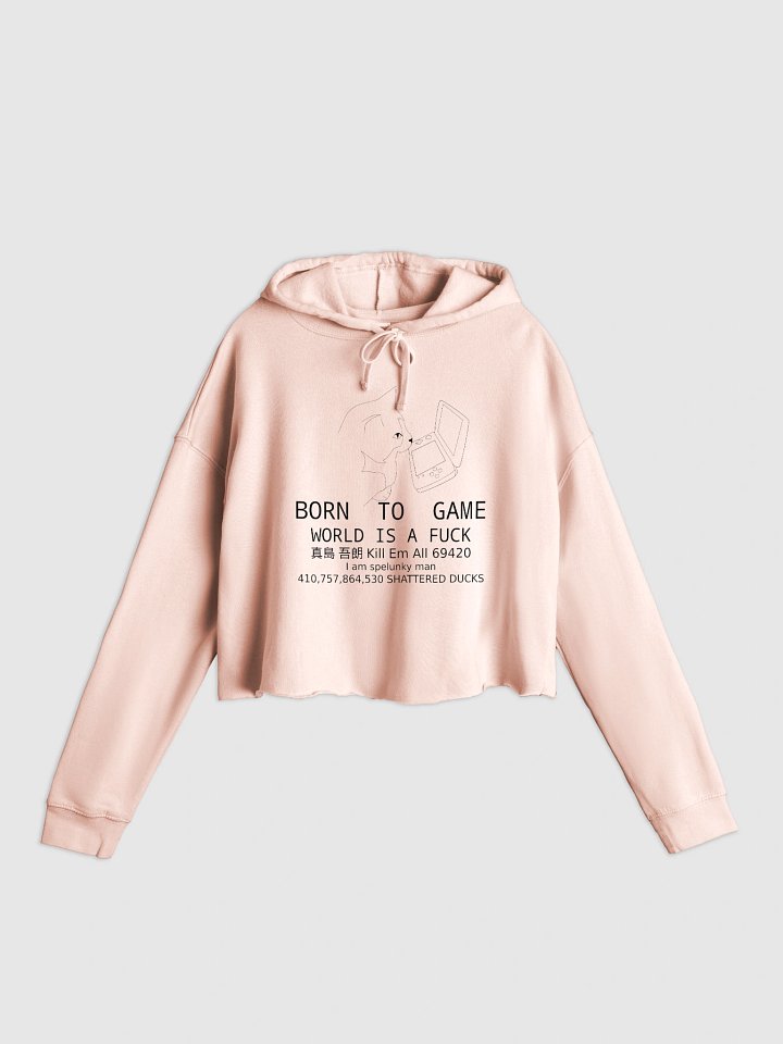 Born To Game [Cropped Hoodie] product image (1)