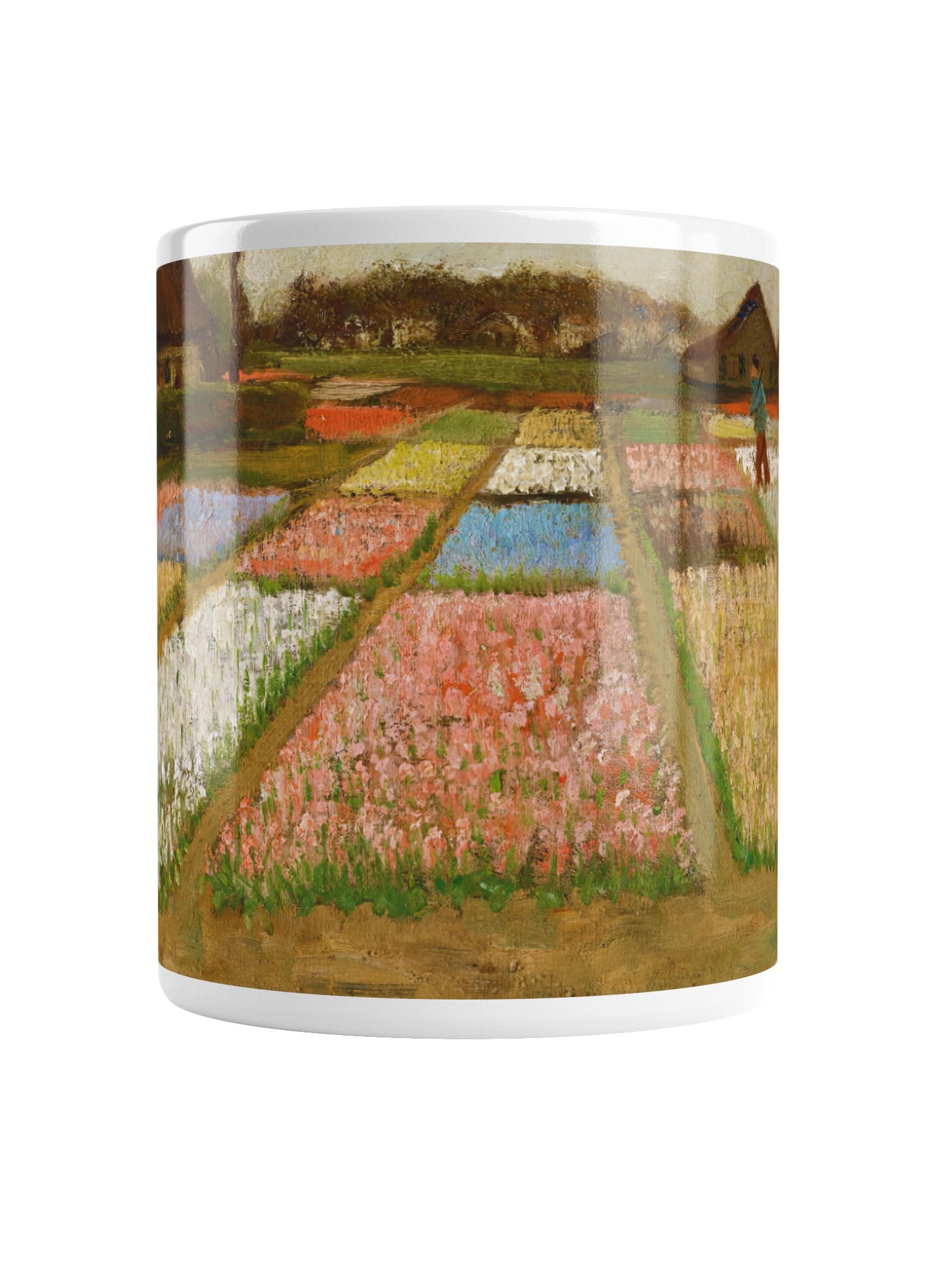 Flower Beds in Holland (Vincent van Gogh) Mug product image (3)
