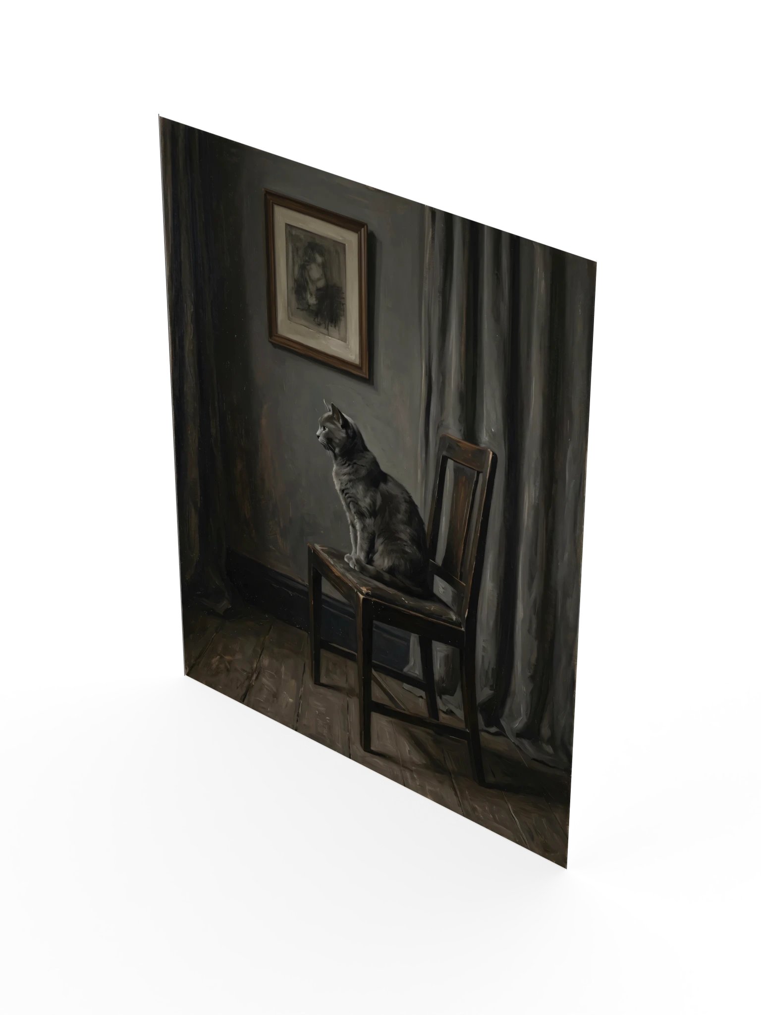 Arrangement in Grey Cat Poster product image (17)