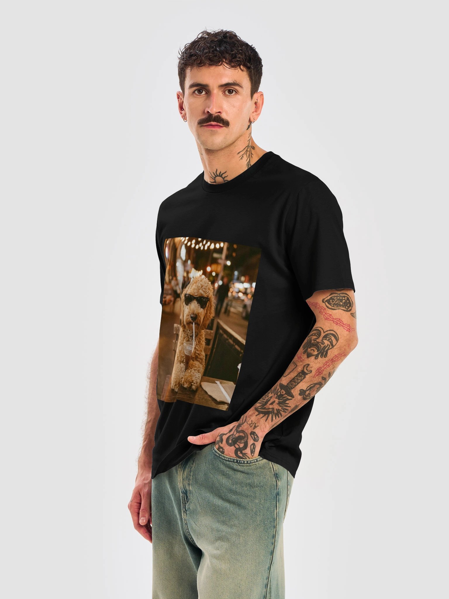 Coffee First, Walk Later – Funny Dog Shirt product image (3)